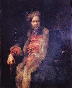 Anthony Van Dyck -armed painter Marten Rijckaert oil painting